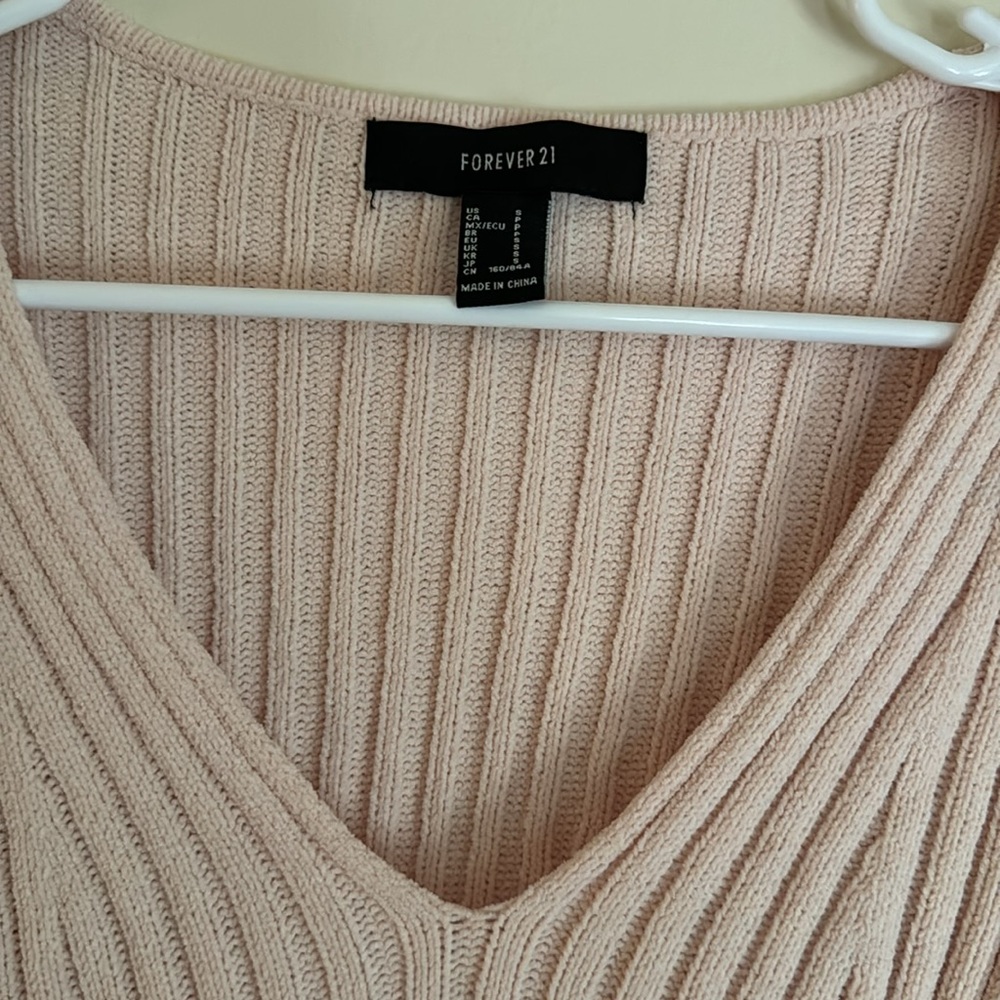 Pink Ribbed Sweater - Picture 2 of 2